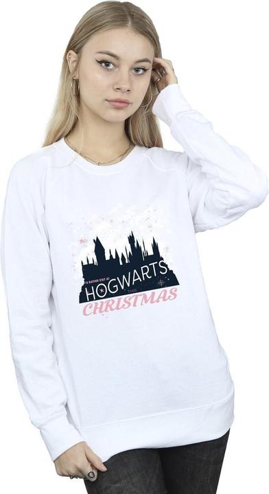 Actual product image Womens/Ladies Hogwarts Christmas Sweatshirt (S)
