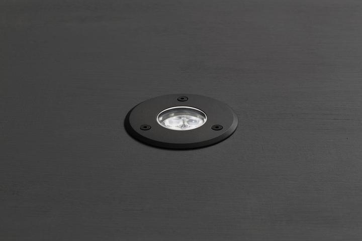 Actual product image LCD Ground recessed spotlight aluminium brown garage carport house entrance (IP67)