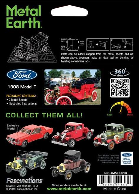 Produktbild Metal Earth Ford 1908 Model T – rot – Metall Bausatz