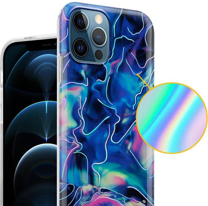 Produktbild Cadorabo IMD TPU Bunter Marmor Cover (Apple iPhone 12 Pro Max)