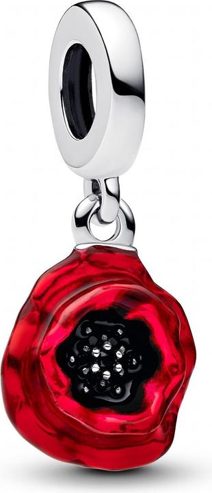 Produktbild Pandora Roter Blumen-Anhänger (Silber 925, Emaille)
