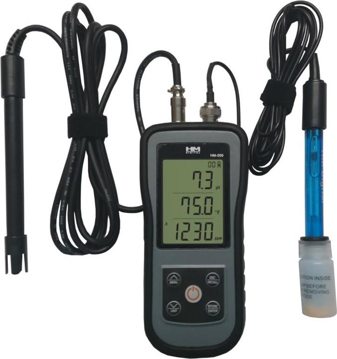 Actual product image HM Digital Hydromaster combination meter HM-200 (pH/ec/Temp)