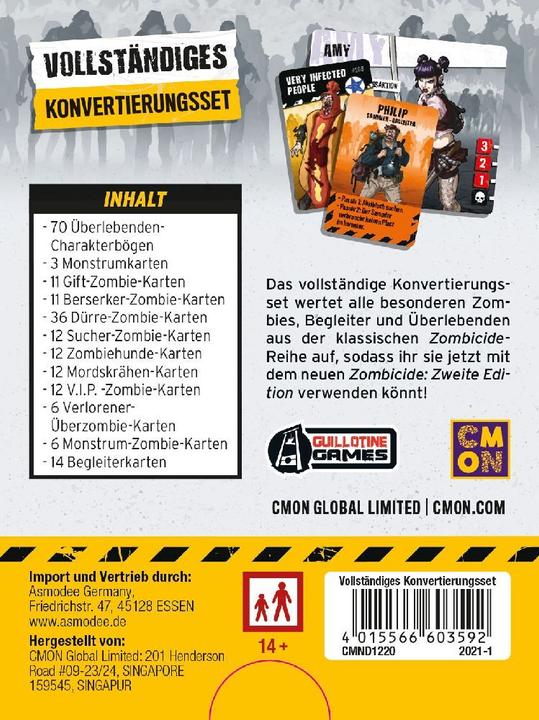 Image du produit Cmon Zombicide 2e édition : kit de conversion complet (extension FR) (Allemand)