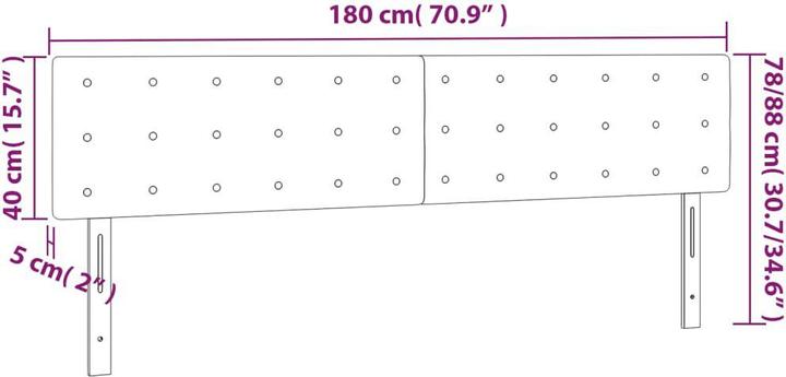 Actual product image VidaXL Raiden (180 x 5 x 88 cm)
