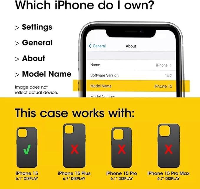 Actual product image OtterBox Symmetry (Apple iPhone 13, Apple iPhone 15, Apple iPhone 14, Apple iPhone 16e)