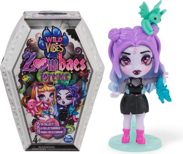 Image du produit Spin Master Zombaes Forever, Wild Vibes, Figurine zombie surprise à collectionner avec accessoires pour poupées