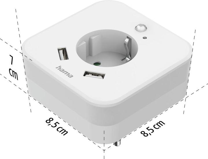 Actual product image Hama 00223498 LED Night Light with Motion Detector LED Daylight White