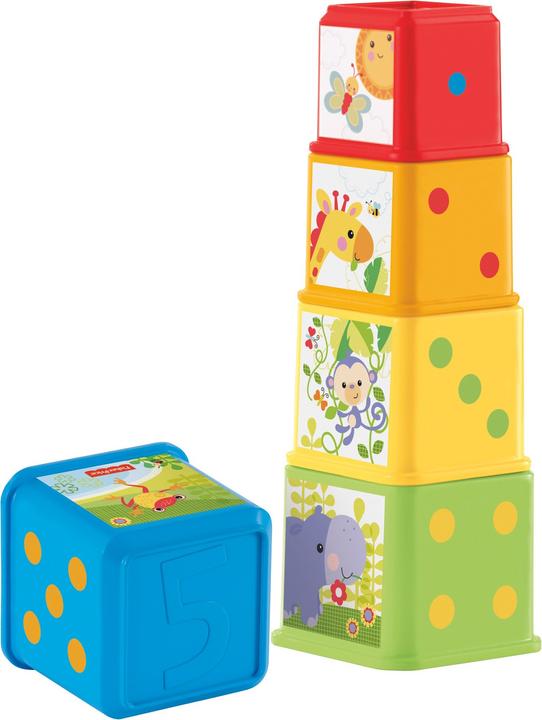 Fisher-Price Cubes Découvertes - Jouet d'éveil - 6 mois et +