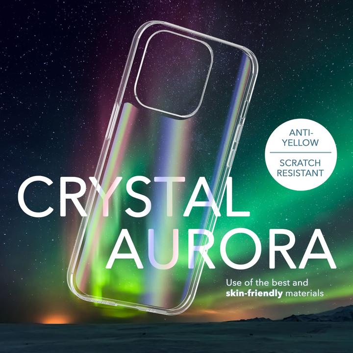 Actual product image Nalia Clear tempered glass cover rainbow effect (Apple iPhone 14 Pro)
