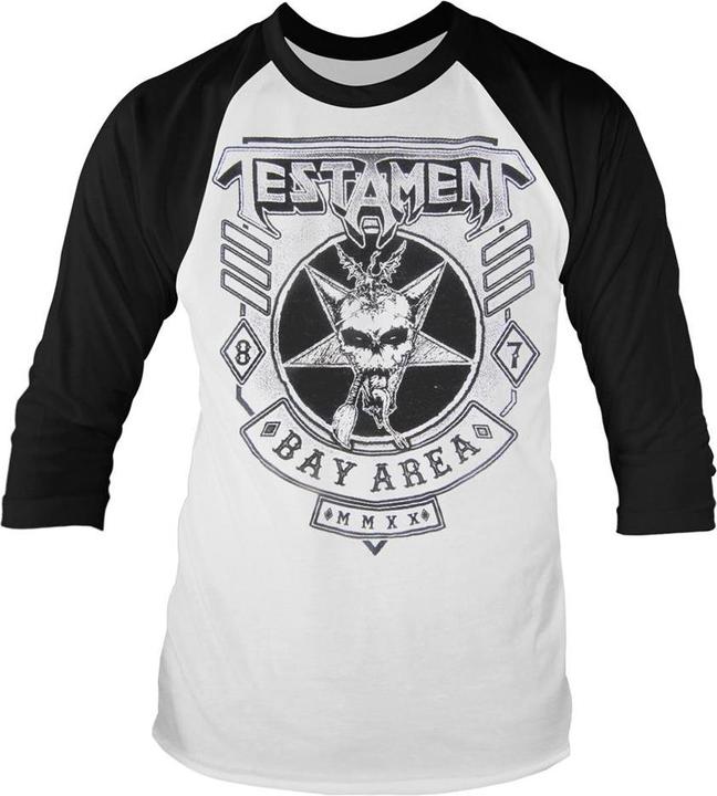 Produktbild Testament Bay Area 87 Europe 2020 Tour TShirt Baseball Langärmlig (S)