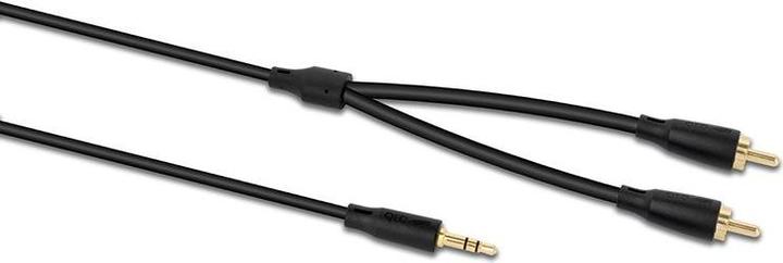 Actual product image QED Connect Cable Stereo 3.5Mm (M) To 2 X Phono (M) 0.75 metres QE8111 (0.75 m, Cinch)