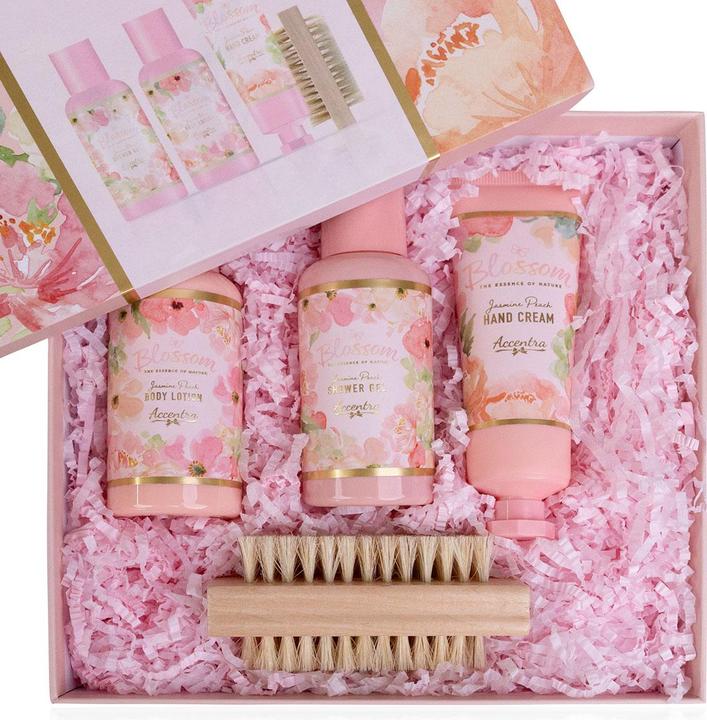 Actual product image Accentra BLOSSOM bath set in reusable gift box (Hair care set)