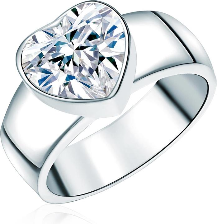 Actual product image Rafaela Donata Ladies heart sterling silver cubic zirconia silver - 3868 (60, 925 Silver)