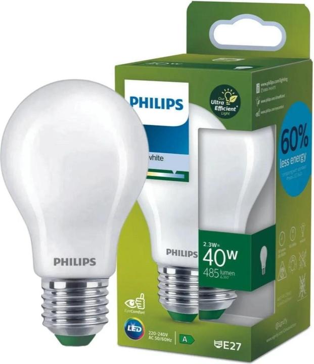 Actual product image Philips LED Classic (E27, 2.30 W, 485 lm, 1 x, A)
