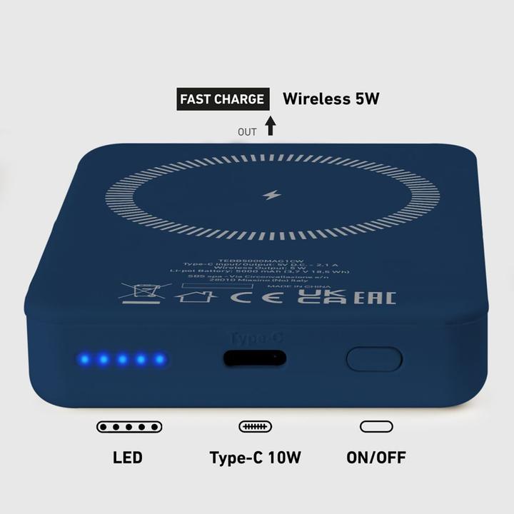 Immagine prodotto SBS Banco di energia magnetico wireless da 5000 mAh (5000 mAh)