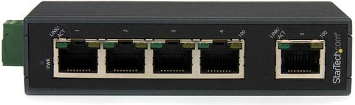 Actual product image StarTech Industrial 5 Port Fast Ethernet Switch (5 Ports)