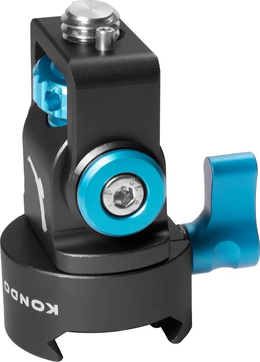 Produktbild Kondor Blue Swivel Tilt Monitor Mount with Arri Pin (Pan/Tilt) (NATO Clamp Version) (Raven Black) (7")