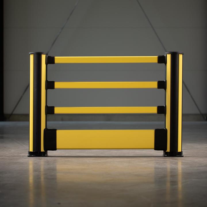 Immagine prodotto kaiserkraft Dissuasore angolare per barriera pedonale, altezza 1160 mm, 8 attacchi, forma a