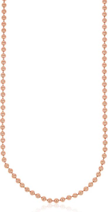 Immagine prodotto Xen Catena a sfera lunga 45 cm in argento 925 placcato oro rosa (Argento 925, 45 cm)
