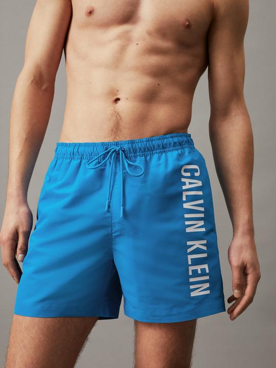 Produktbild Calvin Klein Medium Drawstring Heren Zwembroek - Faience Blue - Maat M (M)