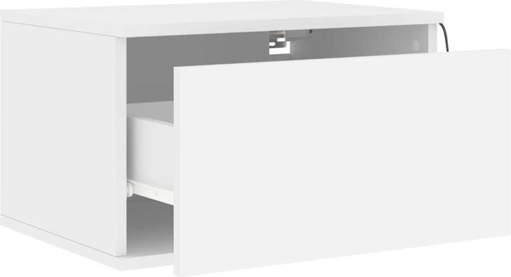 Image du produit VidaXL Tables de chevet murales avec lampes LED 2 pcs. Blanc,Couleur (50 x 36 x 30 cm)
