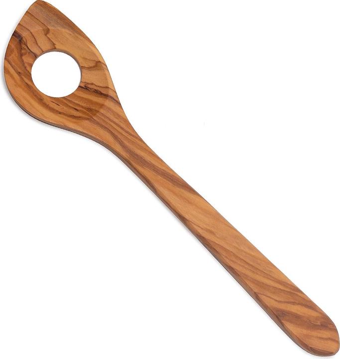 Actual product image Natura Punto Punching ladle with tip, kitchen aid, 30 cm, olive wood