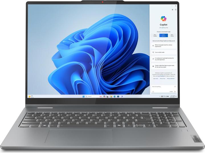 Actual product image Lenovo IdeaPad 5 2-in-1 (16", AMD Ryzen 7 8845HS, 16 GB, 1000 GB, DE)