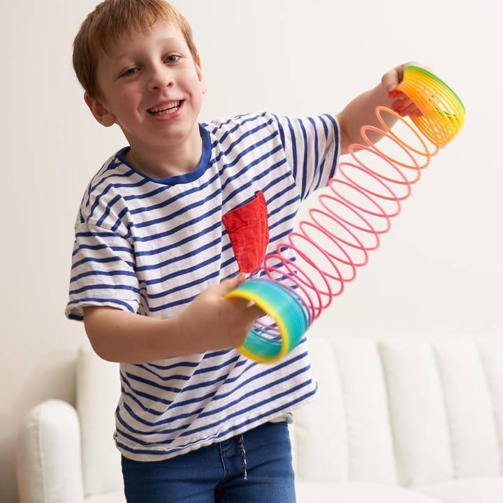 Produktbild The twiddlers Springfeder Rainbow Spirals Slinky Toy 2 Stück