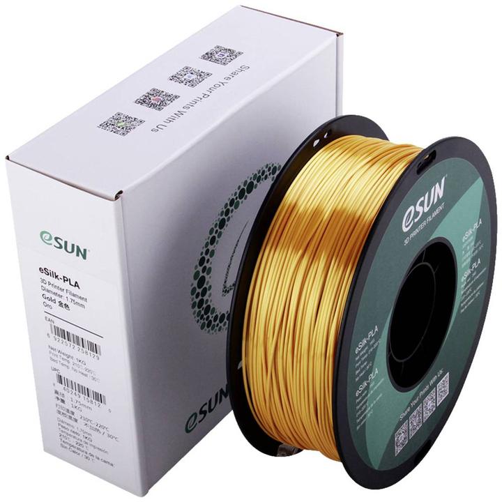 Produktbild eSUN eSilk (PLA, 1.75 mm, 1000 g, Gold)