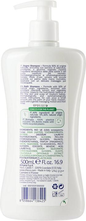 Image du produit Chicco bain-shampooing 0m+