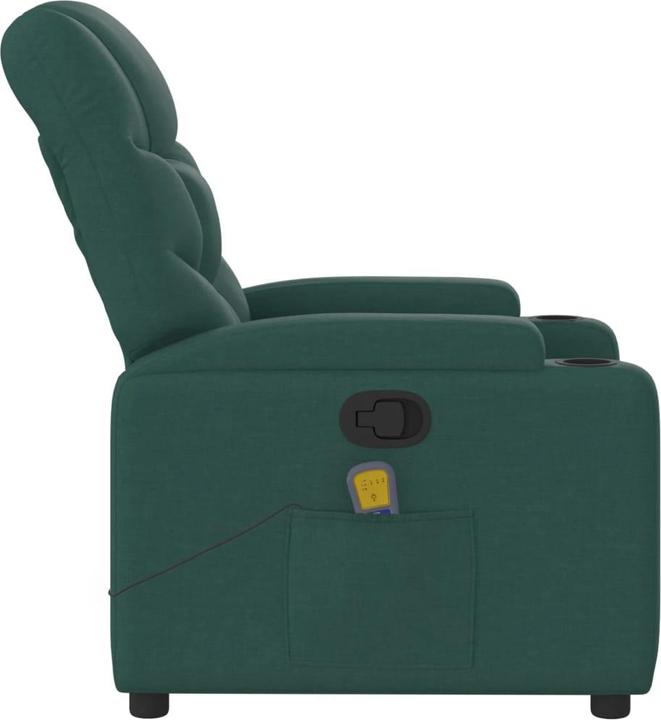 Produktbild VidaXL Massagesessel Dunkelgrün Stoff,Farbe: Dunkelgrün,Material
