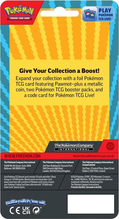 Actual product image Pokémon Blister Booster Doppelpack (Jan2024) Checklane Footprint *Englische Version* (English, Blister pack)