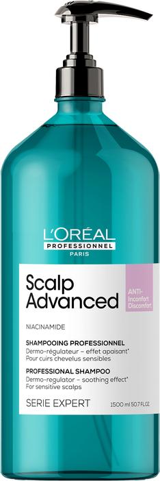 Produktbild L'Oréal Professionnel Loreal Scalp Advanced Anti-Discomfort Dermo-Regulator Shampoo 1500 ml (1500 ml, Flüssiges Shampoo)