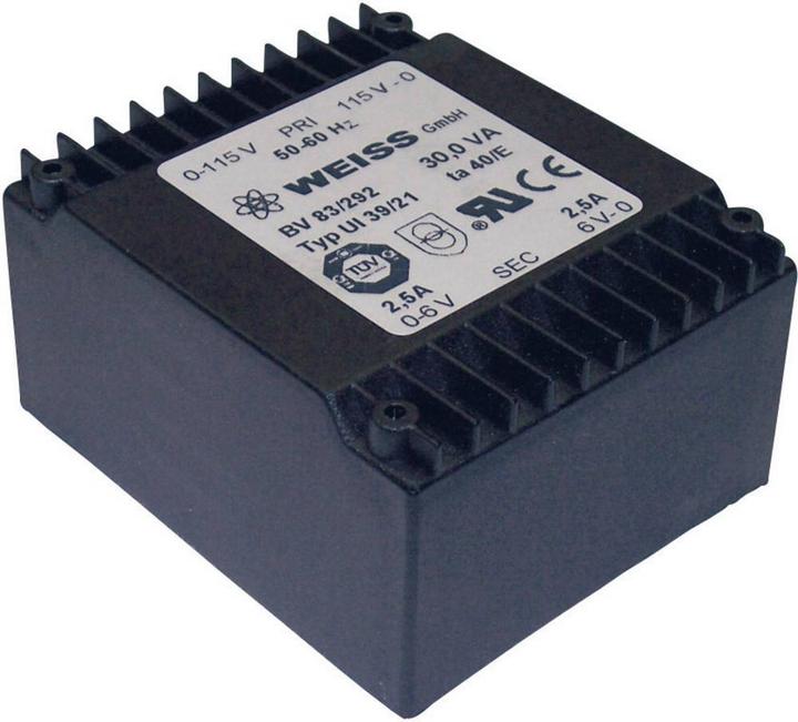 Actual product image Weiss Elektrotechnik UI 39 flat transformer 30 VA
