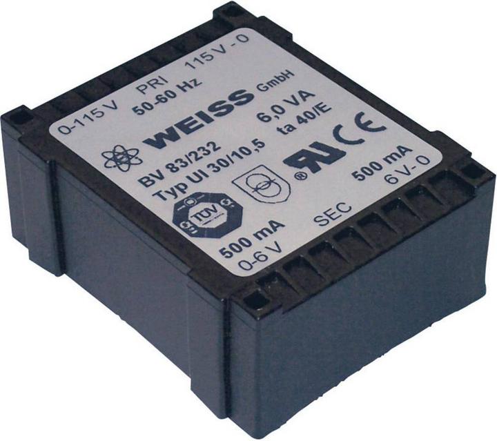 Weiss Elektrotechnik UI 30-Flachtransformator 6 VA