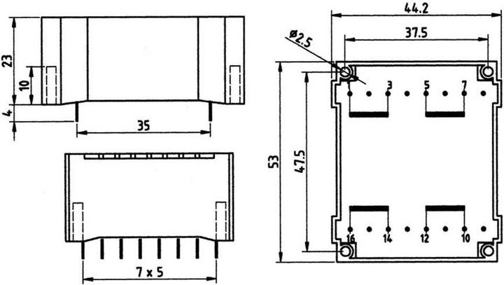 Immagine prodotto Weiss Elektrotechnik UI 30 trasformatore piatto 6 VA