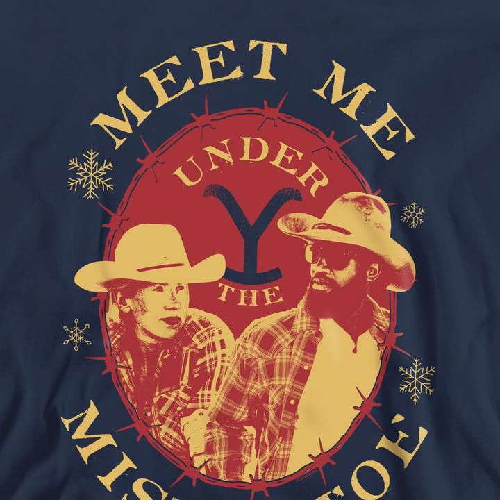 Produktbild Yellowstone Meet Me Under The Mistletoe Sweatshirt weihnachtliches Design (XL)