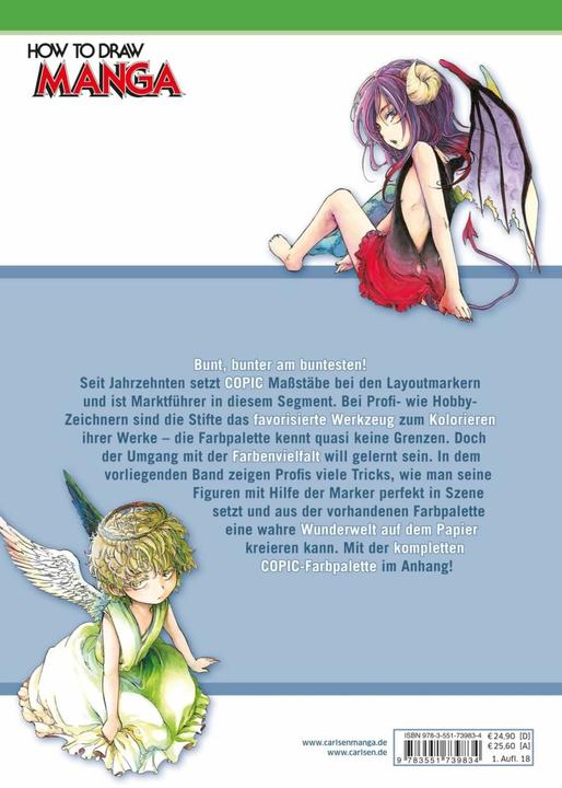 Produktbild How To Draw Manga: Kolorieren mit Copic-Stiften (Deutsch, Yasaiko Midorihana, 2018)