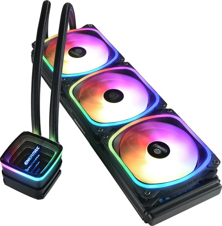 Image du produit Enermax AQUAFUSION ADV ARGB 360 AIO Watercooling CPU Intel LGA1700 AM5 Ready 350W+ TDP 3x 120mm PW