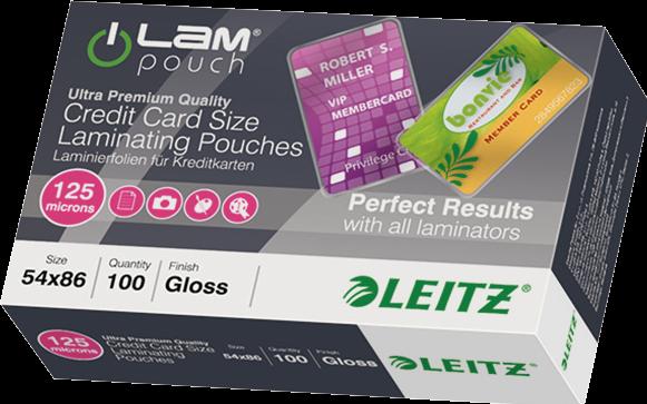 Immagine prodotto Leitz Sacchetto di laminazione 54x86mm (54 x 86 mm, 100 Pezzo/i, 125 µm)