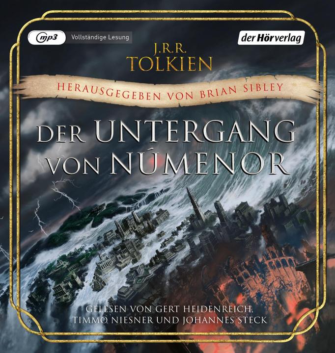 Actual product image The Fall of Númenor (J.R.R. Tolkien, Timmo Niesner, Johannes Steck, Gert Heidenreich, Helmut W. Pesch, German)