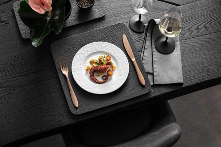 Productafbeelding Villeroy & Boch Frühstücksteller Manufacture Rock (1 x, 22 cm)