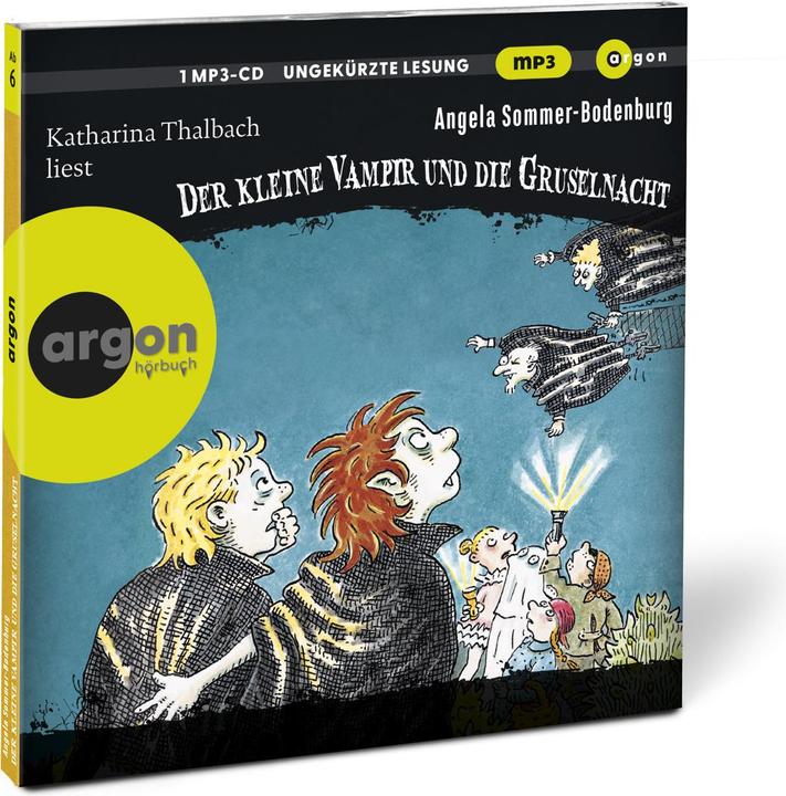 Immagine prodotto Il piccolo vampiro (19) e la notte spaventosa (mp3) (Angela Estate-Bodenburg, Amelie Glienke, Catherine Thalbach, Henrik Albrecht, Dirk Kauffels, Tedesco)