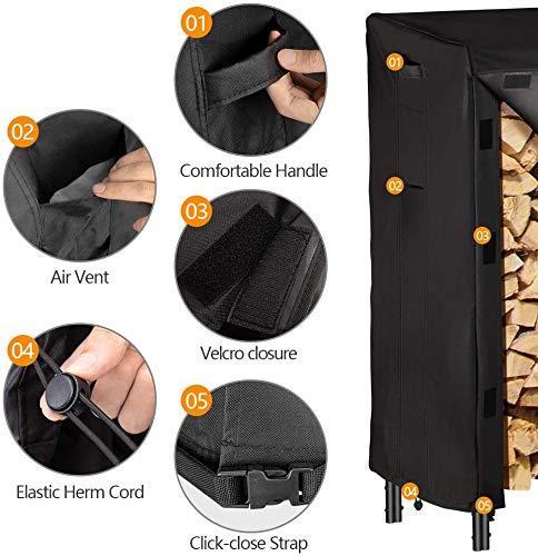 Image du produit Amagabeli Étagère à bois pour cheminée