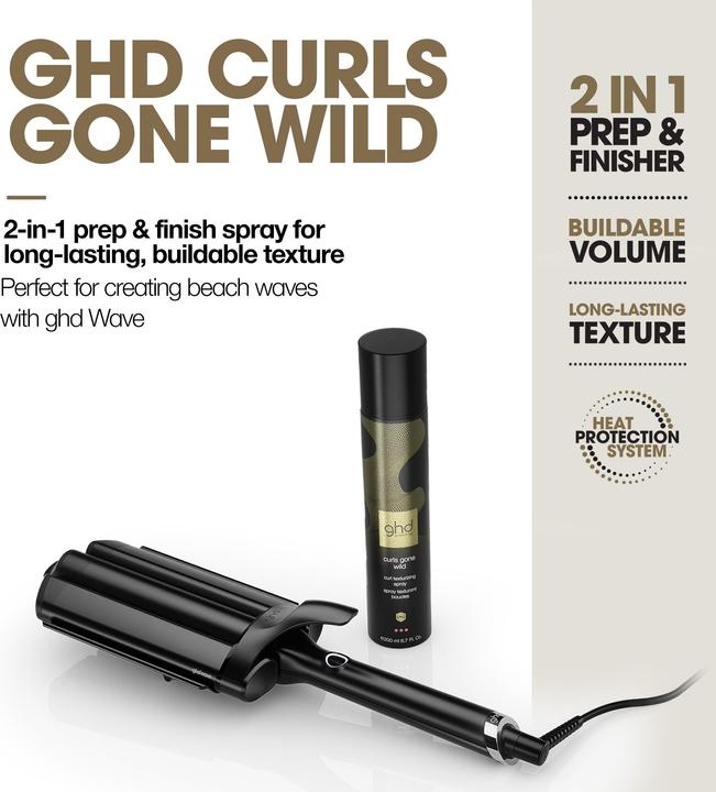 Image du produit ghd Curls Gone Wild Curl Texturising Spray (200 ml)