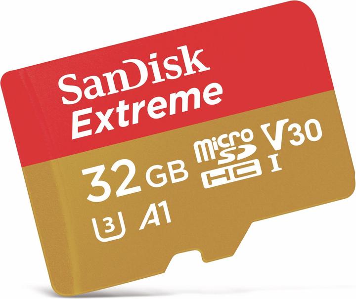 Image du produit SanDisk Extreme UHS-I V30 (32 Go, microSDHC, U3, UHS-I)