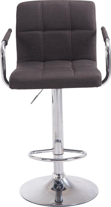 Immagine prodotto CLP Set di 2 sgabelli da bar Lucy V2 in tessuto cromato, grigio scuro