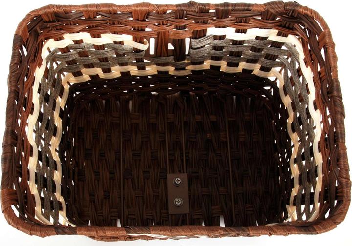 Actual product image Volare Large woven wicker bike basket from - Practical and stylish for your bike tours!