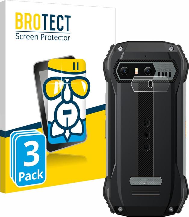 Actual product image BROTECT AirGlass Glass (3 Piece, Blackview P6000)