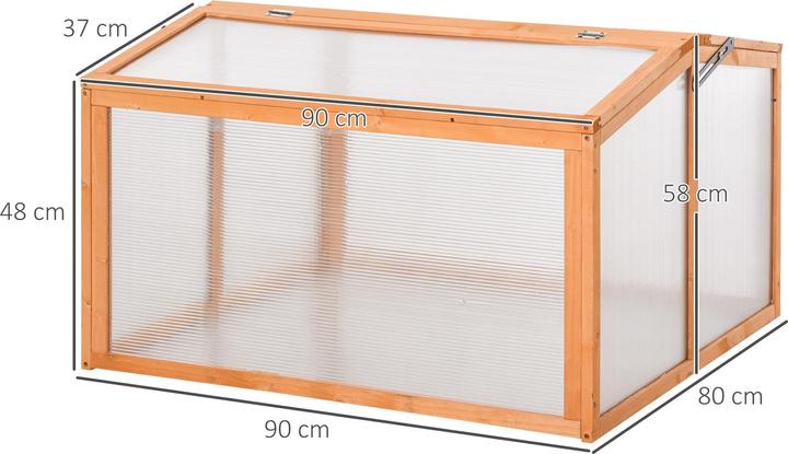 Image du produit Outsunny Parterre surélevé avec cadre en bois